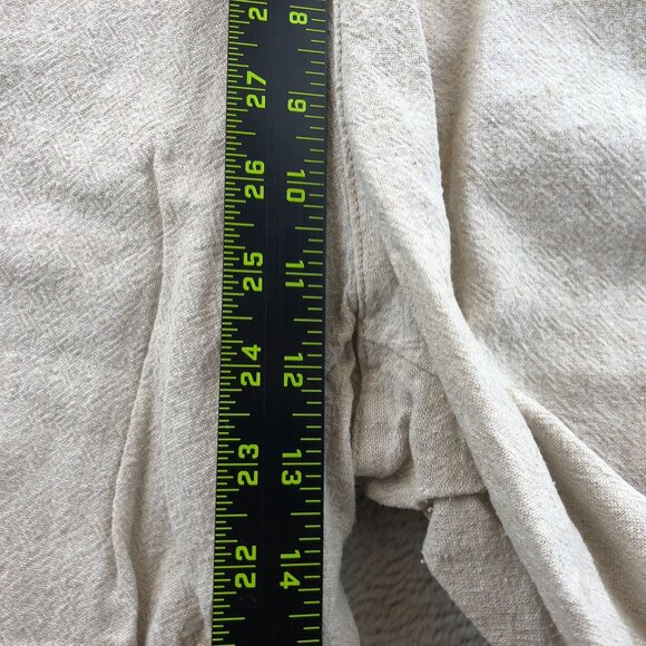 Old Navy Women's Linen Blend Pants Large High-Rise Straight Leg Pull On - Picture 5 of 11